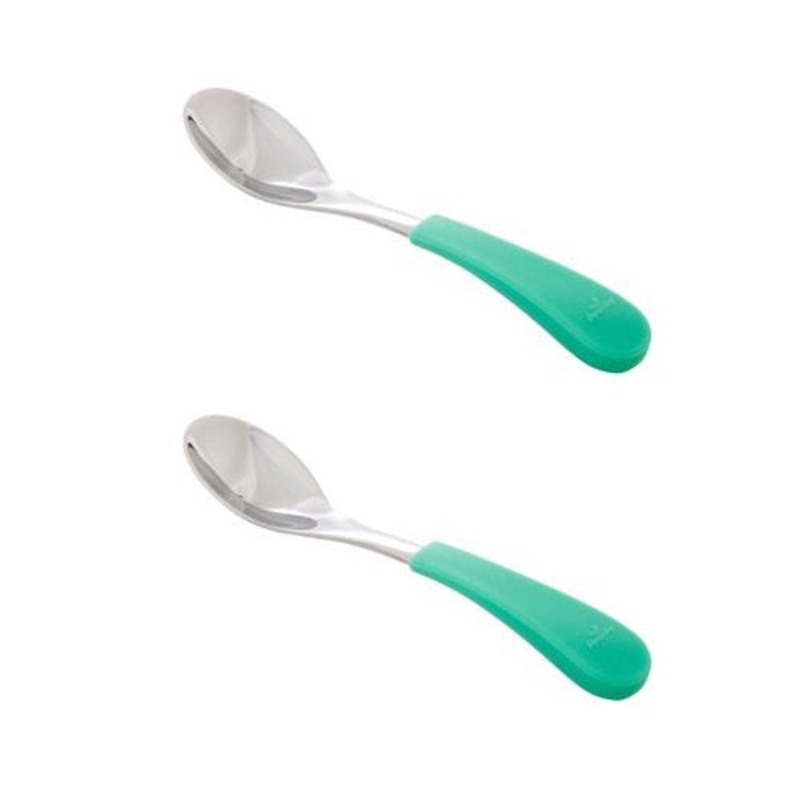 Avanchy Green Stainless Steel Spoons - 2 Pack Green