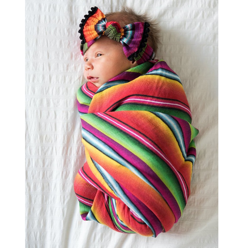 Baby Bling Baja Swaddle and Headband Set