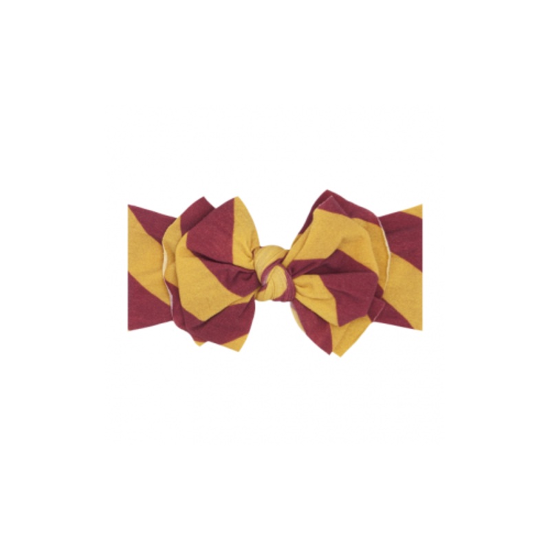 Baby Bling Bows FabBowLous Printed Bow Burgundy & Gold