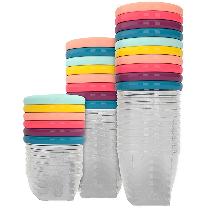 Babymoov-Leak Proof Storage Bowls/BPA Free Containers with Lids (24 Piece Multiset)