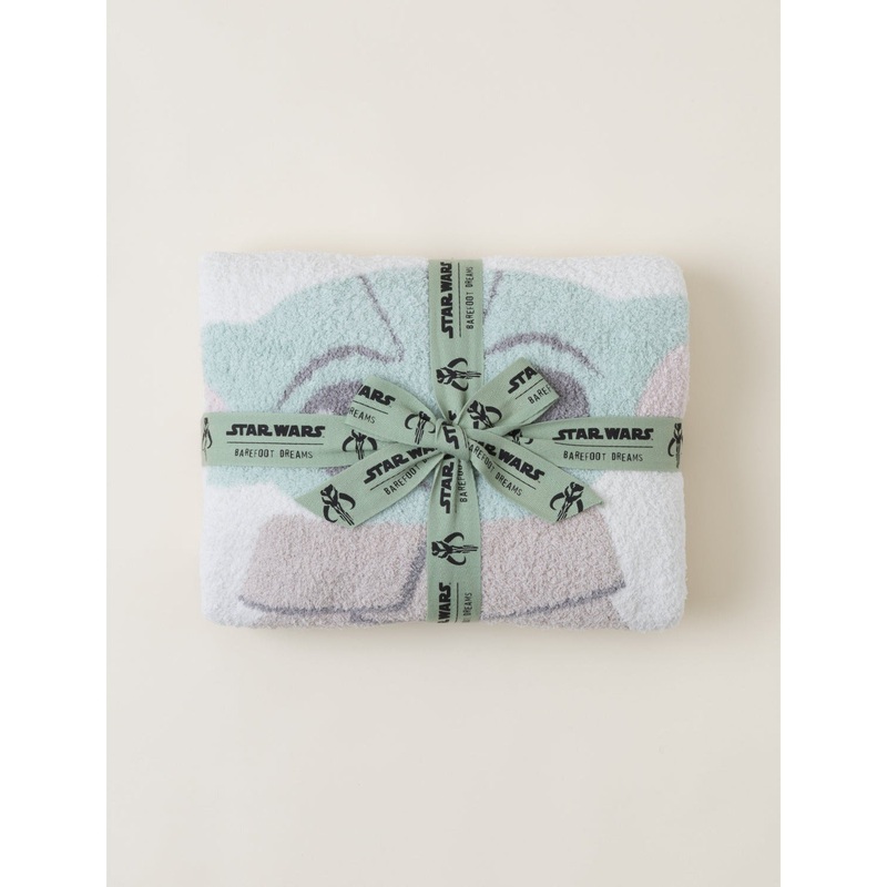 Barefoot Dreams Cozychic Grogu Stroller Blanket, Cream Multi