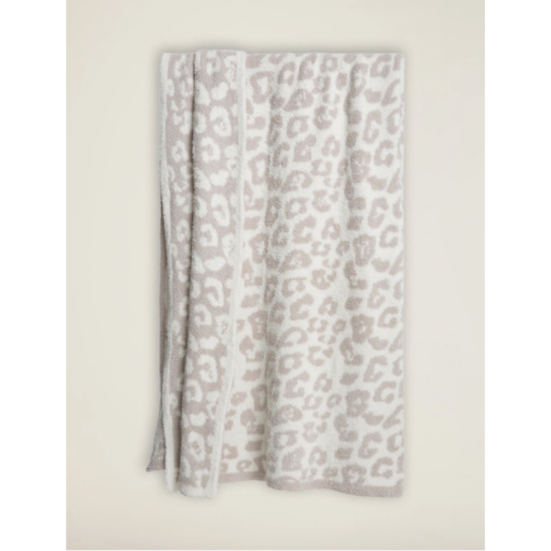 Barefoot Dreams Cream CozyChic Barefoot in the Wild Throw