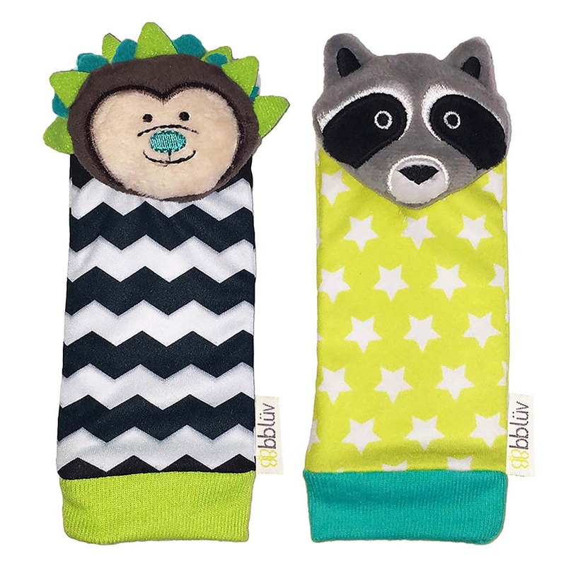 bbluv Duo Foot Finders Hedgehog and Raccoon