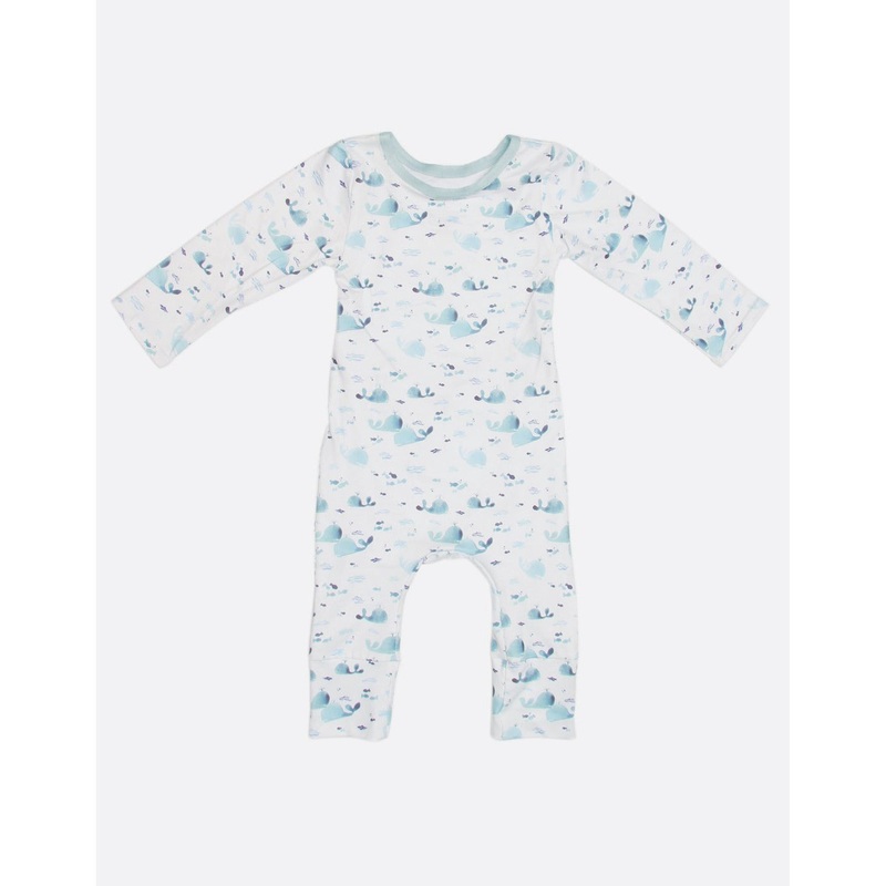 Blue Wales Baby Romper 6-12M
