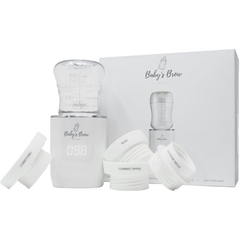 THE BABY'S BREW PORTABLE BOTTLE WARMER ADAPTER SET (WARMER + FOUR ADAPTERS)