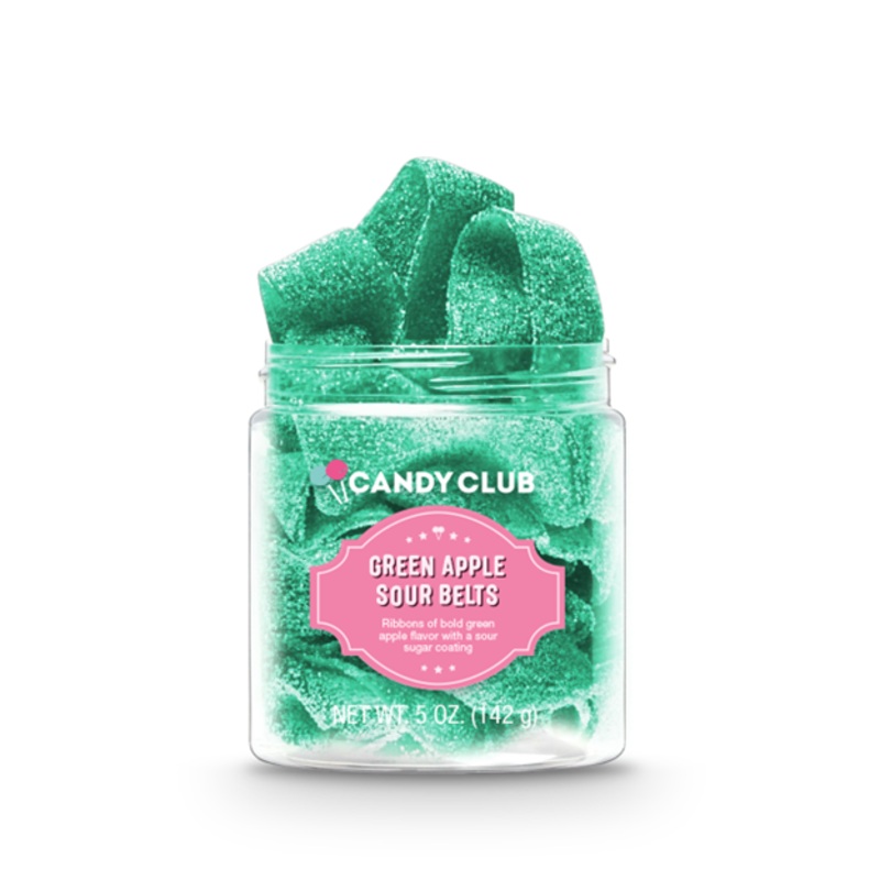 Candy Club-Green Apple Sour Belts, 5oz