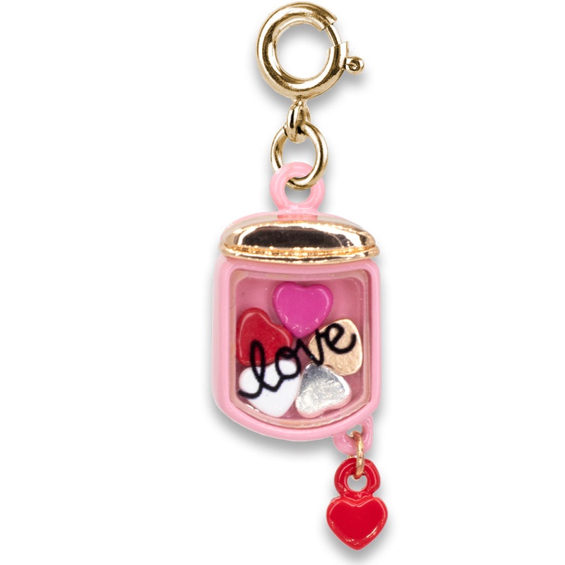 CHARM IT! Gold Jar of Hearts Shaker