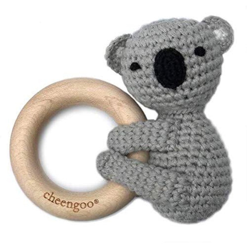 Cheengoo Koala Rattle Teether - All Natural