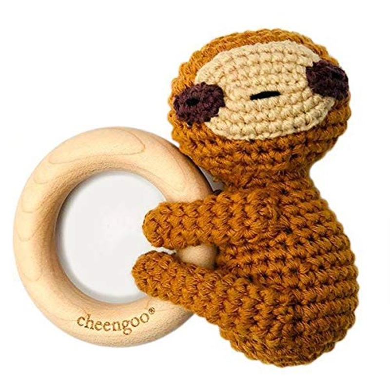 Cheengoo Little Cuddler Sloth Rattle