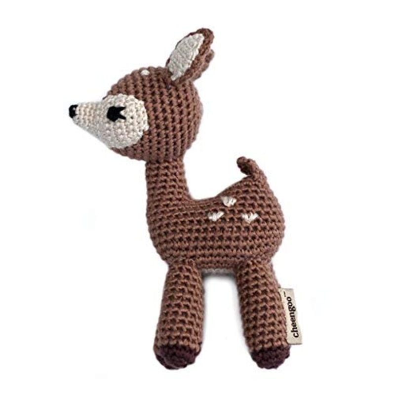 Cheengoo Standing Fawn Rattle