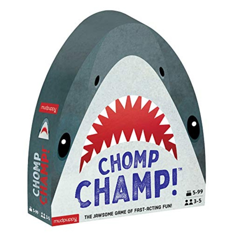 Mudpuppy Chomp Champ! Game  Fun, Fast-Paced Card Game for Families