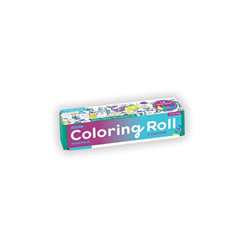 Mudpuppy Purrmaid Mini Coloring Roll