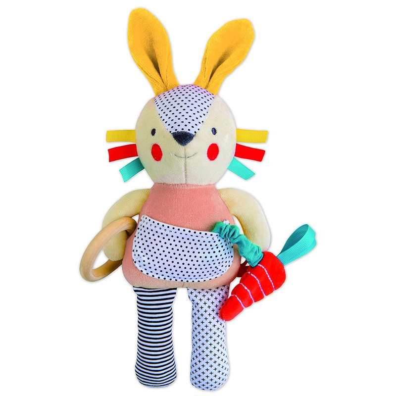 Petit Collage Busy Bunny Organic Activity Toy