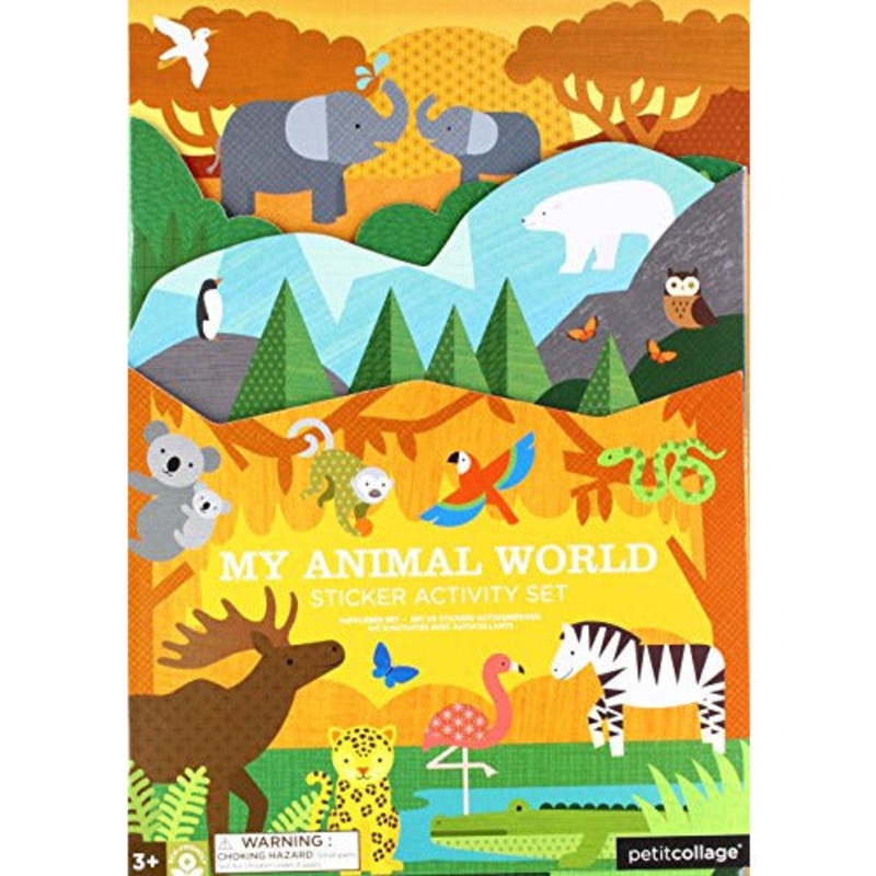 Petit Collage My Animal World Sticker Activity Set