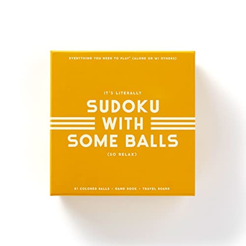 Sudoku with Some Balls Sudoku Game Set from Brass Monkey - Sudoku with a Twist