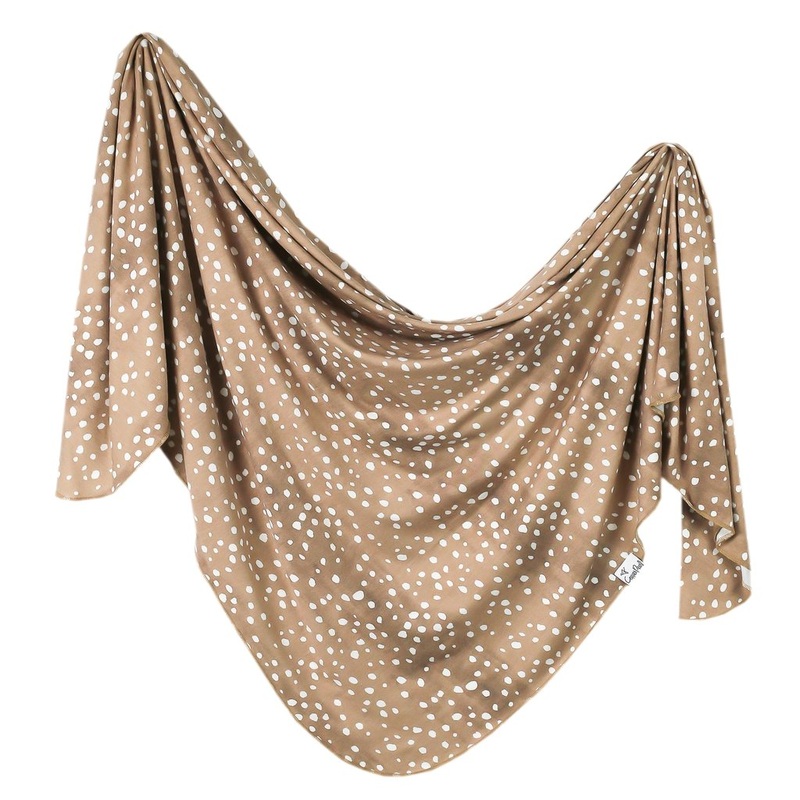 Copper Pearl Fawn Knit Blanket Single