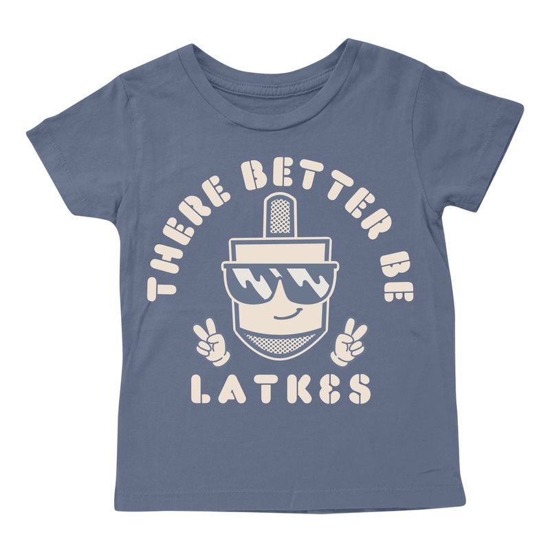 Tiny Whales Better Be Latkes Short Sleeve Tee 6-12M