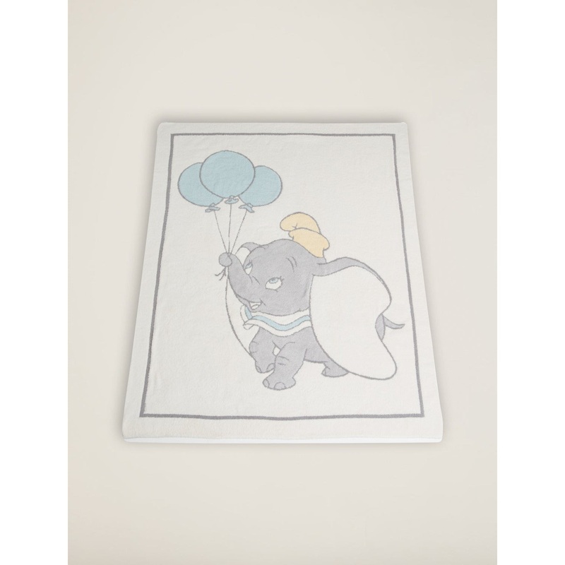 Barefoot Dreams Oyster Multi CozyChic Disney Dumbo Blanket