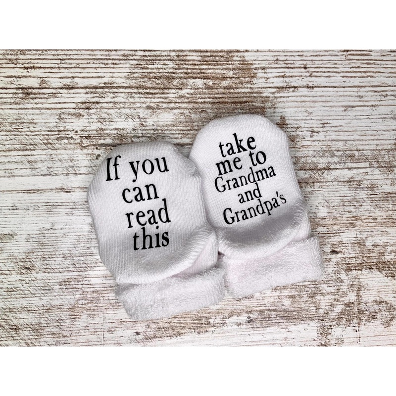 Dorothy's Reason Take Me to Grandma and Grandpas Baby Socks, 0-6M