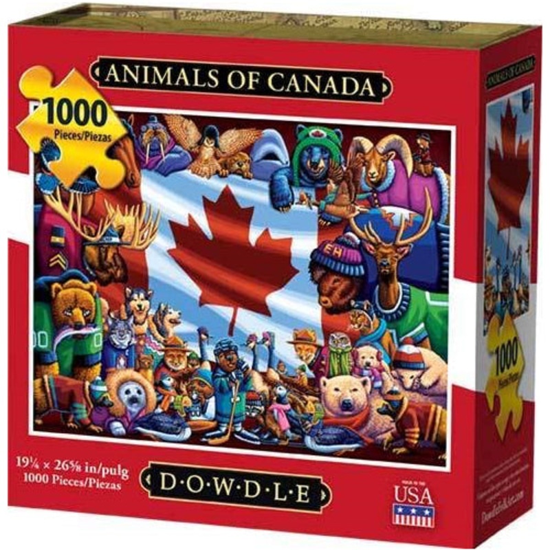 Dowdle Jigsaw Puzzle - Animals of Canada - 1000 Piece