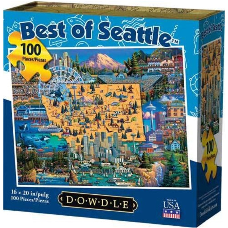 Dowdle Jigsaw Puzzle - Best of Seattle - 100 Piece