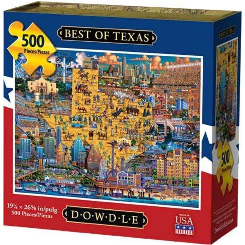 Dowdle Jigsaw Puzzle Best of Texas 500 Piece