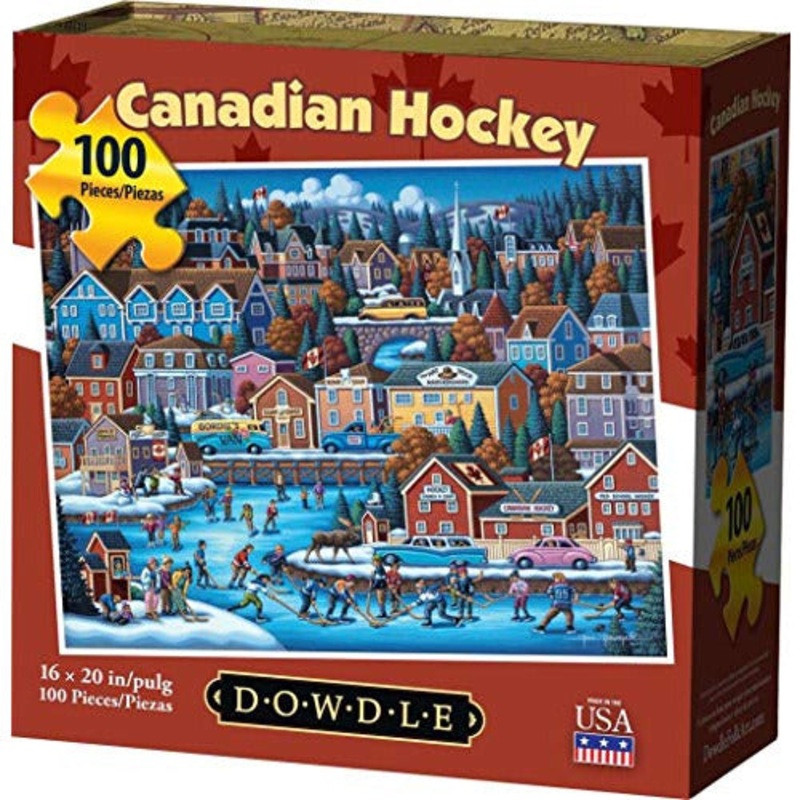 Dowdle Jigsaw Puzzle - Canadian Hockey - 100 Piece