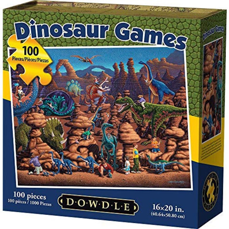 Dowdle Jigsaw Puzzle - Dinosaur Games - 100 Piece