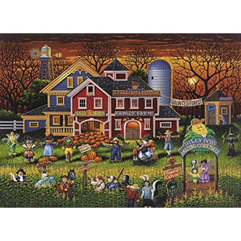 Dowdle Jigsaw Puzzle - Scarecrow Festival - 100 Piece