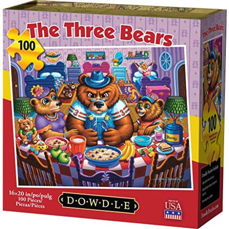 Dowdle Jigsaw Puzzle - The Three Bears - 100 Piece