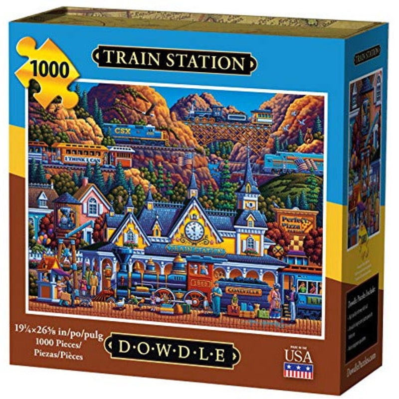 Dowdle Jigsaw Puzzle - Train Station - 1000 Piece