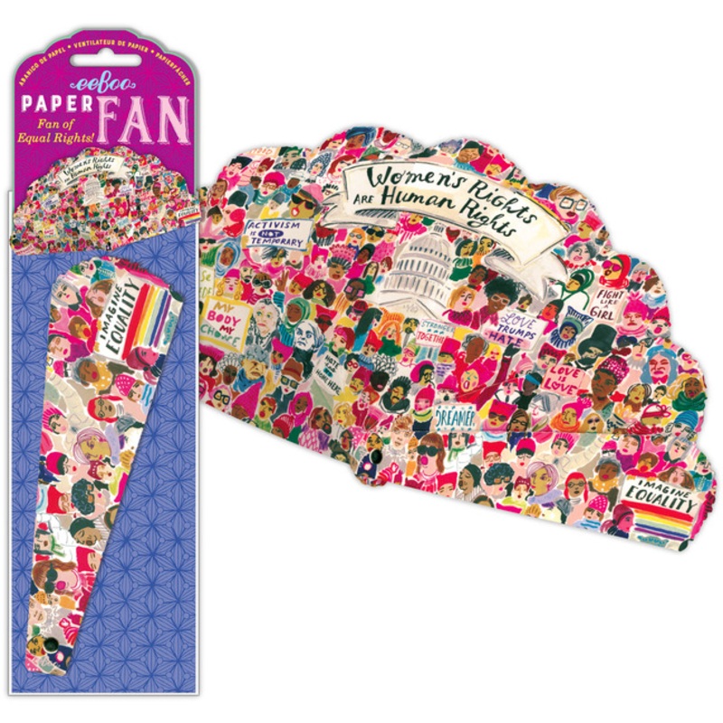 Eeboo Fan of Equal Rights Paper Fan