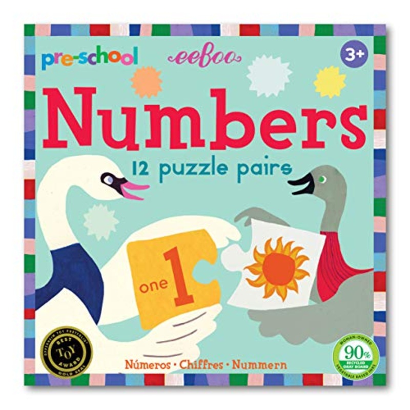 eeBoo Preschool Numbers Matching Puzzle Pairs