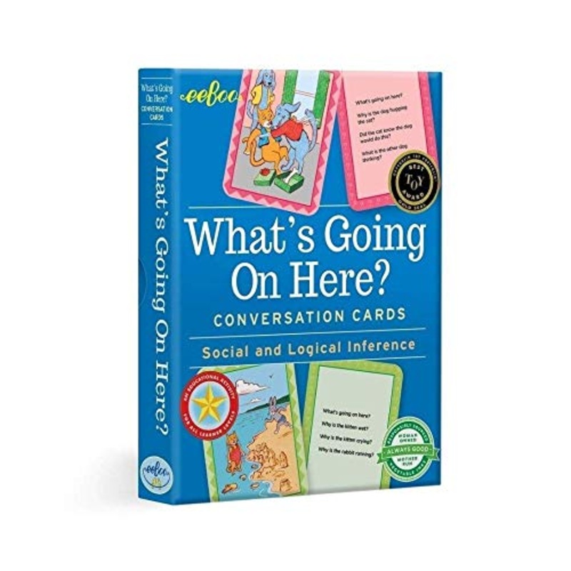 eeBoo What's Going on Here Social Conversation Flash Cards for Kids