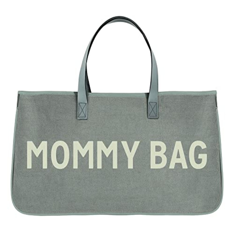 Santa Barbara Design Studio Grey Canvas Tote - Mommy Bag