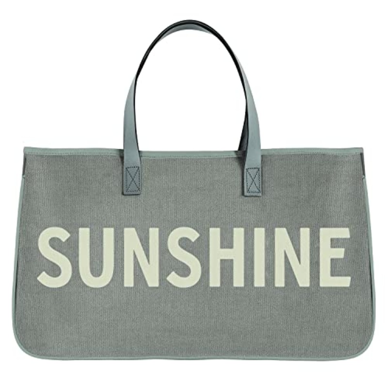 Santa Barbara Design Studio Grey Canvas Tote - Sunshine