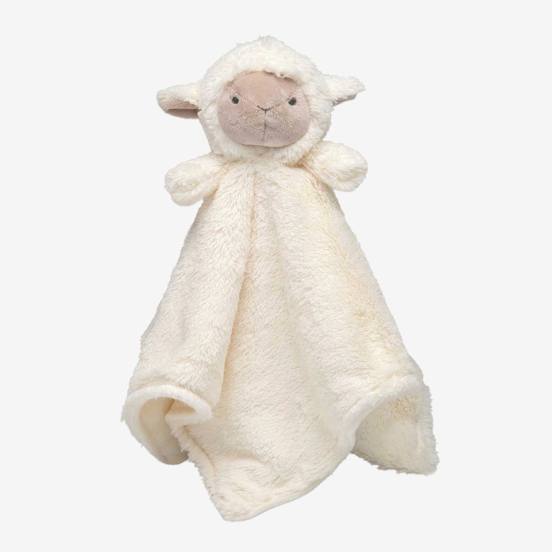 ELEGANT BABY CREAM LAMBIE BABY SECURITY BLANKET