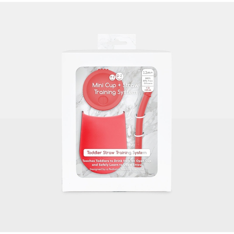 EZPZ Mini Cup + Straw Training System Coral