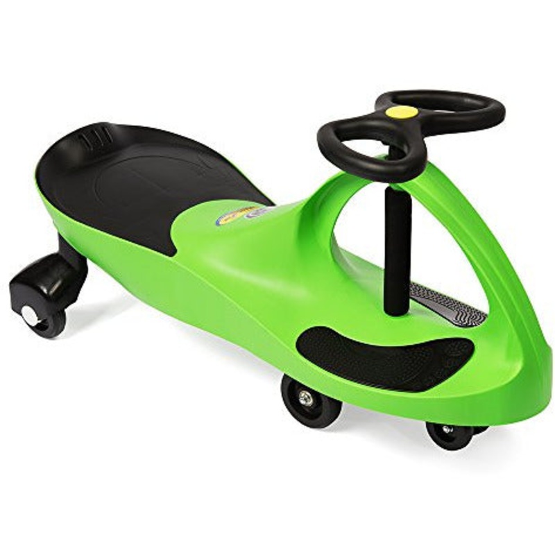 PlasmaCar The Original by PlaSmart  Lime/Black  Ride On Toy, Ages 3 yrs and Up, No Batteries, Gears, or Pedals, Twist, Turn, Wiggle for Endless Fun