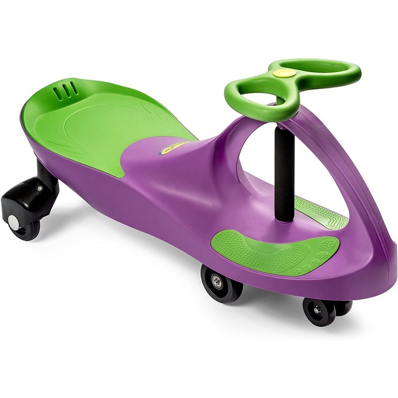 PlasmaCar The Original by PlaSmart  Purple/Lime  Ride On Toy, Ages 3 yrs and Up, No Batteries, Gears, or Pedals, Twist, Turn, Wiggle for Endless Fun