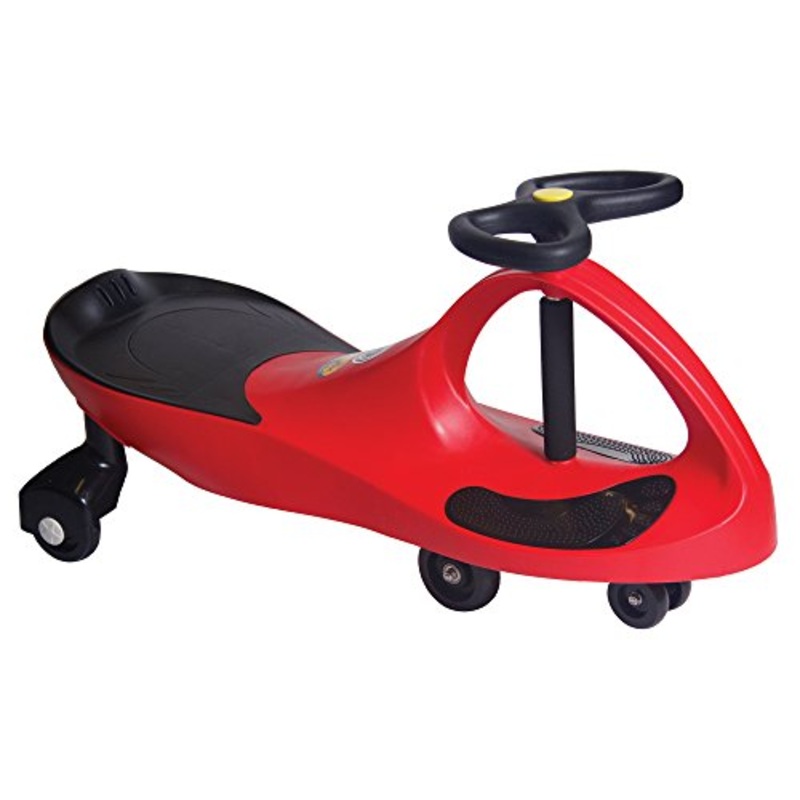 PlasmaCar The Original by PlaSmart  Red/Black  Ride On Toy, Ages 3 yrs and Up, No Batteries, Gears, or Pedals, Twist, Turn, Wiggle for Endless Fun