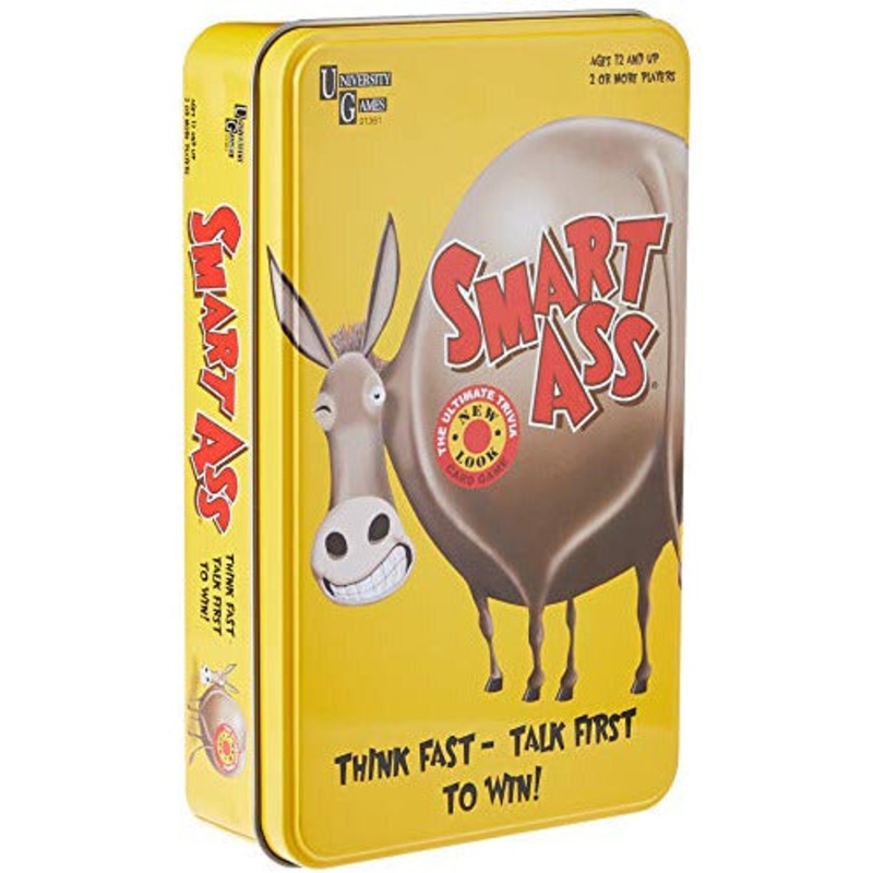 University Games Smart Ass Card Game Tin