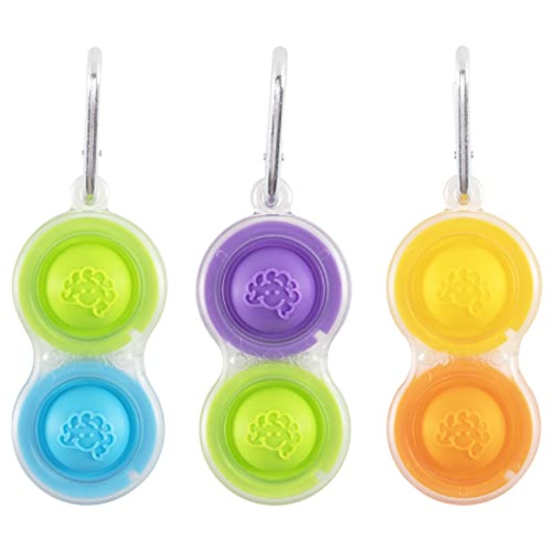 Fat Brain Toys Simpl Dimpl - Clear 3-Pack - Simpl Dimpl Clear 3 Pack