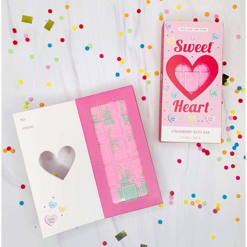 Feeling Smitten Valentine's Day Sweet Heart Rainbow Bath Bar