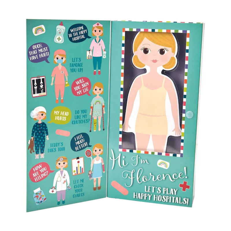 Floss & Rock Wooden Magnetic Dress Up Doll FLORENCE