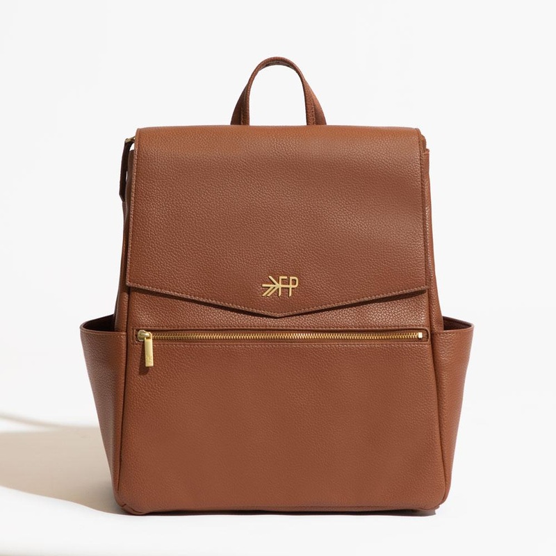Freshly Picked Classic Diaper Bag, Cognac