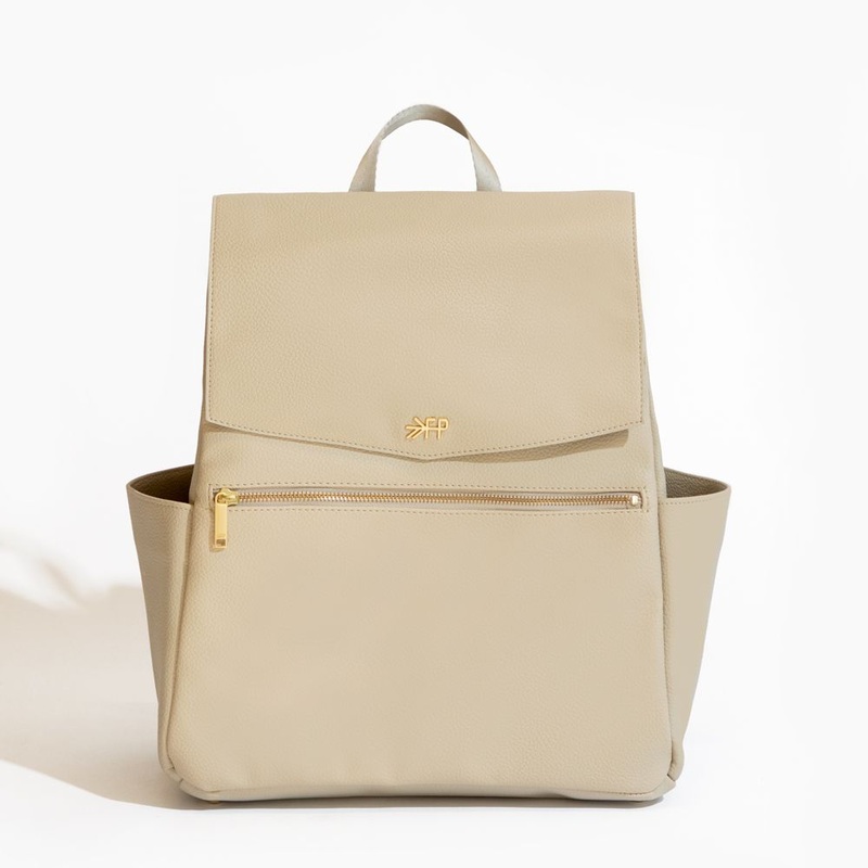 Freshly Picked Women's Convertible Classic Diaper Bag Backpack V2, Birch Ivory