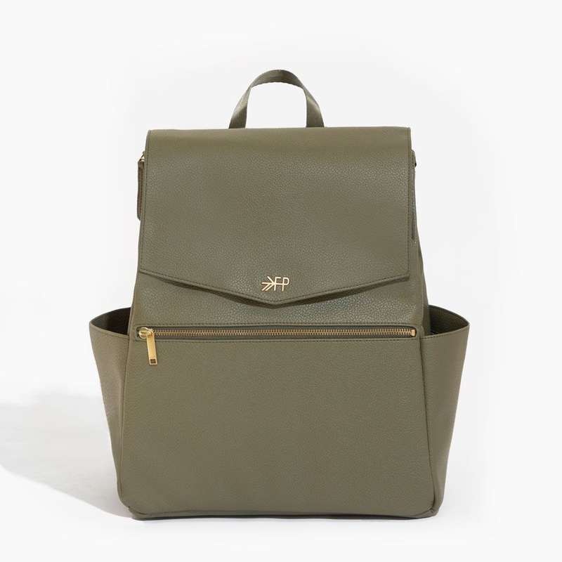 Freshly Picked Women's Convertible Classic Diaper Bag Backpack V2, Sage Green