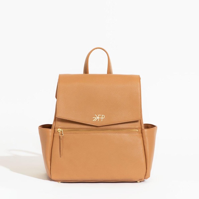 Freshly Picked Women's Convertible Mini Classic Diaper Bag Backpack V2, Butterscotch