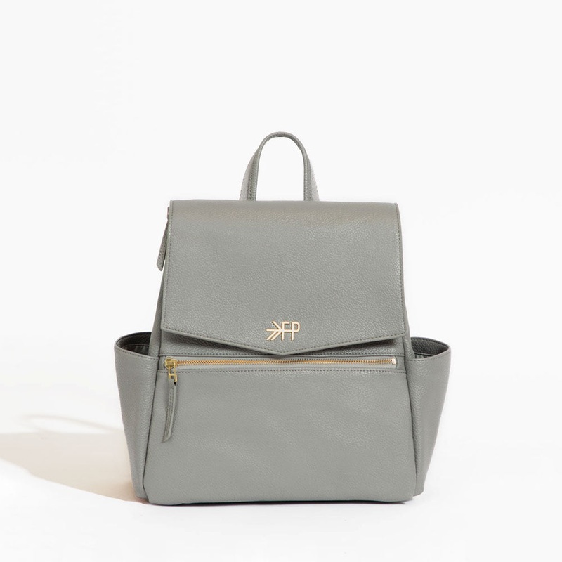 Freshly Picked Women's Convertible Mini Classic Diaper Bag Backpack V2, Stone